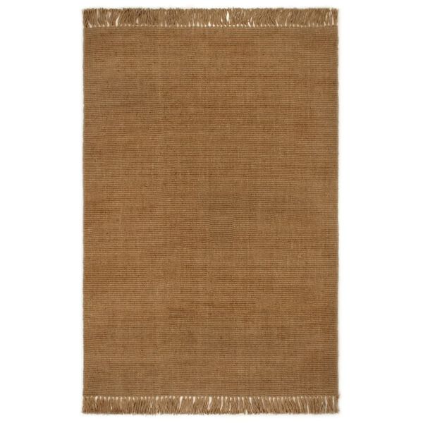 vidaXL Tapis avec glands 180x250 cm Jute