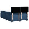 vidaXL Sommier &agrave; lattes de lit avec matelas Bleu 160x200 cm Tissu