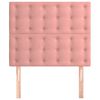 vidaXL T&ecirc;te de lit Rose 90x5x118/128 cm Velours