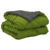 vidaXL Duvet d'&eacute;t&eacute; simple Vert et Anthracite 220 x 135 cm Microfibre