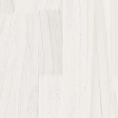 vidaXL Cadre de lit Blanc Bois massif 120x190 cm Petit double