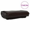 vidaXL B&acirc;che 650g / m&sup2; Marron 1,5 x 2,5 m Toile avec rev&ecirc;tement en PVC