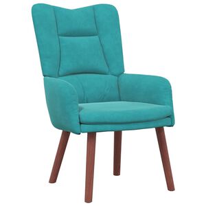 vidaXL fauteuil Turquoise 63 x 67 x 94 cm Velours