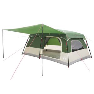 vidaXL Tente familiale 14 personne Vert Polyester et Acier
