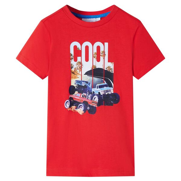 T-shirt pour enfants rouge 116