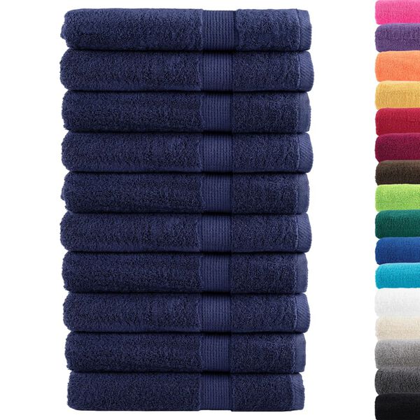 vidaXL Serviettes de sauna de qualit&eacute; sup&eacute;rieure SOLUND 10pcs 600 g/m&sup2;