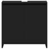 vidaXL Armoire de salle de bain noir 60x33x61 cm Bois d'ing&eacute;nierie