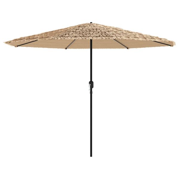 vidaXL Parasol de jardin avec m&acirc;t en acier marron 388x388x248 cm
