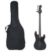 vidaXL Guitare basse &eacute;lectrique pour d&eacute;butants avec sac noir 4/4 46"
