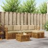 vidaXL Ensembles de canap&eacute;s avec coussin 6 pcs Naturel et Beige