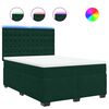 vidaXL Sommier &agrave; lattes de lit et matelas Vert fonc&eacute; 140x200cm Velours