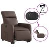 vidaXL Fauteuil inclinable &eacute;lectrique marron similicuir