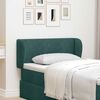 vidaXL Oreille de t&ecirc;te de lit Vert 40 x 23 x 6 cm Velours