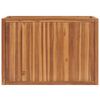 vidaXL Lit sur&eacute;lev&eacute; 100x50x70 cm Bois de teck solide