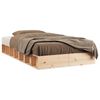 vidaXL Cadre de lit sans matelas 100x200 cm bois massif