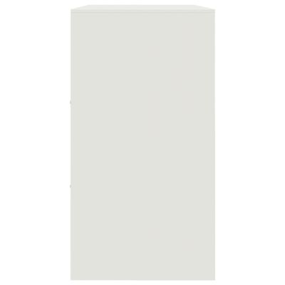 vidaXL Buffet blanc 99x39x73 cm acier