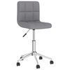 vidaXL Chaises pivotantes &agrave; manger lot de 4 Gris clair Tissu
