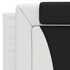 vidaXL Cadre de lit Viana avec LED sans matelas blanc et noir 100x200 cm
