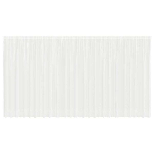 vidaXL Rideau en Dentelle avec des rideaux Blanc 240x750cm Polyester