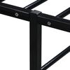 vidaXL Cadre de lit sans matelas noir m&eacute;tal 200x200 cm