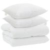 vidaXL Duvet d'hiver avec oreiller 3 pcs Blanc Microfibre