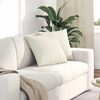 vidaXL Coussins de canap&eacute; 2 pcs Cr&egrave;me 45 x 45 cm
