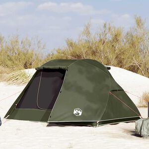 vidaXL Tente de p&ecirc;che 3 personnes vert olive imperm&eacute;able