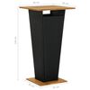 vidaXL Ensemble de bar de jardin 5 pcs et coussins Résine tressée Noir