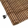 vidaXL Store enrouleur avec des rideaux Marron 110 x 160 cm Bambou