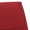vidaXL Chaise de relaxation Rouge bordeaux Velours