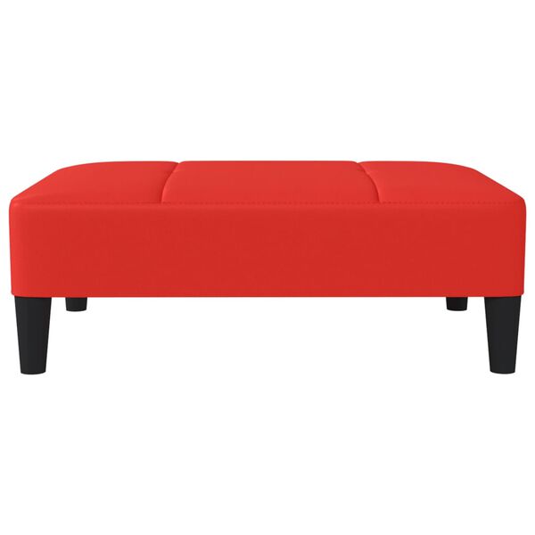 vidaXL Repose-pied Rouge 78x56x32 cm Similicuir