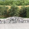 vidaXL Paniers &agrave; gabions arqu&eacute;s 15 pcs 400x50x40/60 cm Fer galvanis&eacute;