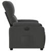 vidaXL Fauteuil inclinable électrique gris foncé tissu microfibre