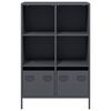 vidaXL Buffet haut anthracite 68x39x103,5 cm acier