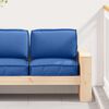 vidaXL Set de coussins de palette 2 pcs Bleu royal Tissu Oxford