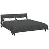 vidaXL Duvet d'hiver Anthracite et Taupe 220 x 260 cm Microfibre