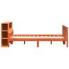 vidaXL Lit biblioth&egrave;que sans matelas cire marron 150x200cm bois massif