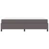 vidaXL Cadre de lit avec matelas Gris 120 x 190 cm tissu