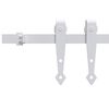 vidaXL Kit mini de porte d'armoire coulissante Acier au carbone 122 cm