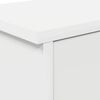 vidaXL Porte-manteau mural Blanc 80 x 20 x 30 cm Bois d'ing&eacute;nierie