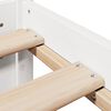 vidaXL Cadre de lit avec t&ecirc;te de lit sans matelas blanc 140x190 cm