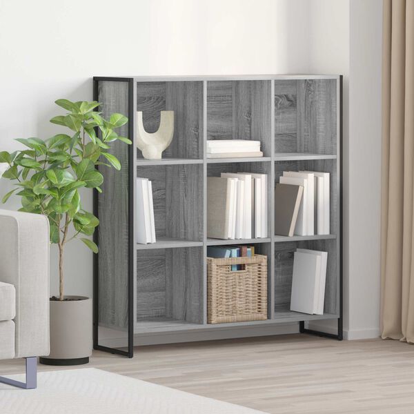 vidaXL Biblioth&egrave;que Gris Sonoma 99,5 x 30 x 108,5 cm Bois d'ing&eacute;nierie