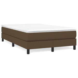 vidaXL Cadre de lit marron fonc&eacute; 120x200 cm tissu