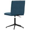 vidaXL Chaises &agrave; manger lot de 2 Bleu Velours