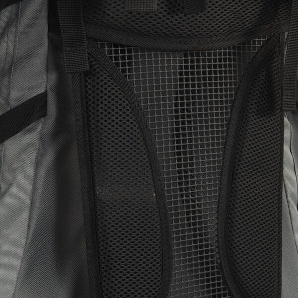 vidaXL Sac &agrave; dos de randonn&eacute;e gris 80 L tissu oxford