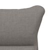 vidaXL fauteuil Taupe 69 x 74 x 93 cm tissu