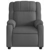vidaXL Fauteuil inclinable de massage gris fonc&eacute; tissu