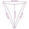 vidaXL Voile d'ombrage 160 g/m&sup2; Noir 4x5x5 m PEHD