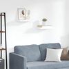 vidaXL &Eacute;tag&egrave;res murales flottantes 2 pcs blanc 40x23x3,8 cm MDF