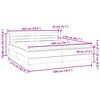 vidaXL Sommier &agrave; lattes de lit et matelas vert fonc&eacute; 200x210cm velours
